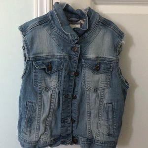 Tank top denim vest/jacket